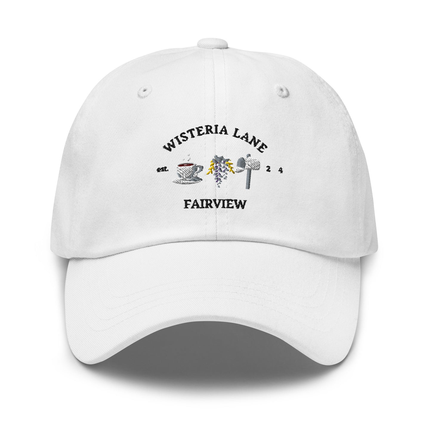 Embroidered Wisteria Lane dad hat