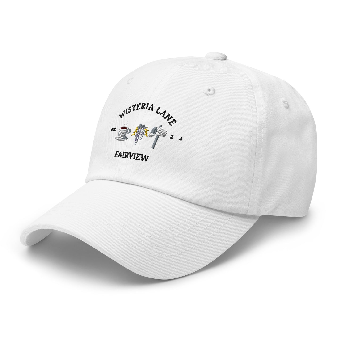 Embroidered Wisteria Lane dad hat