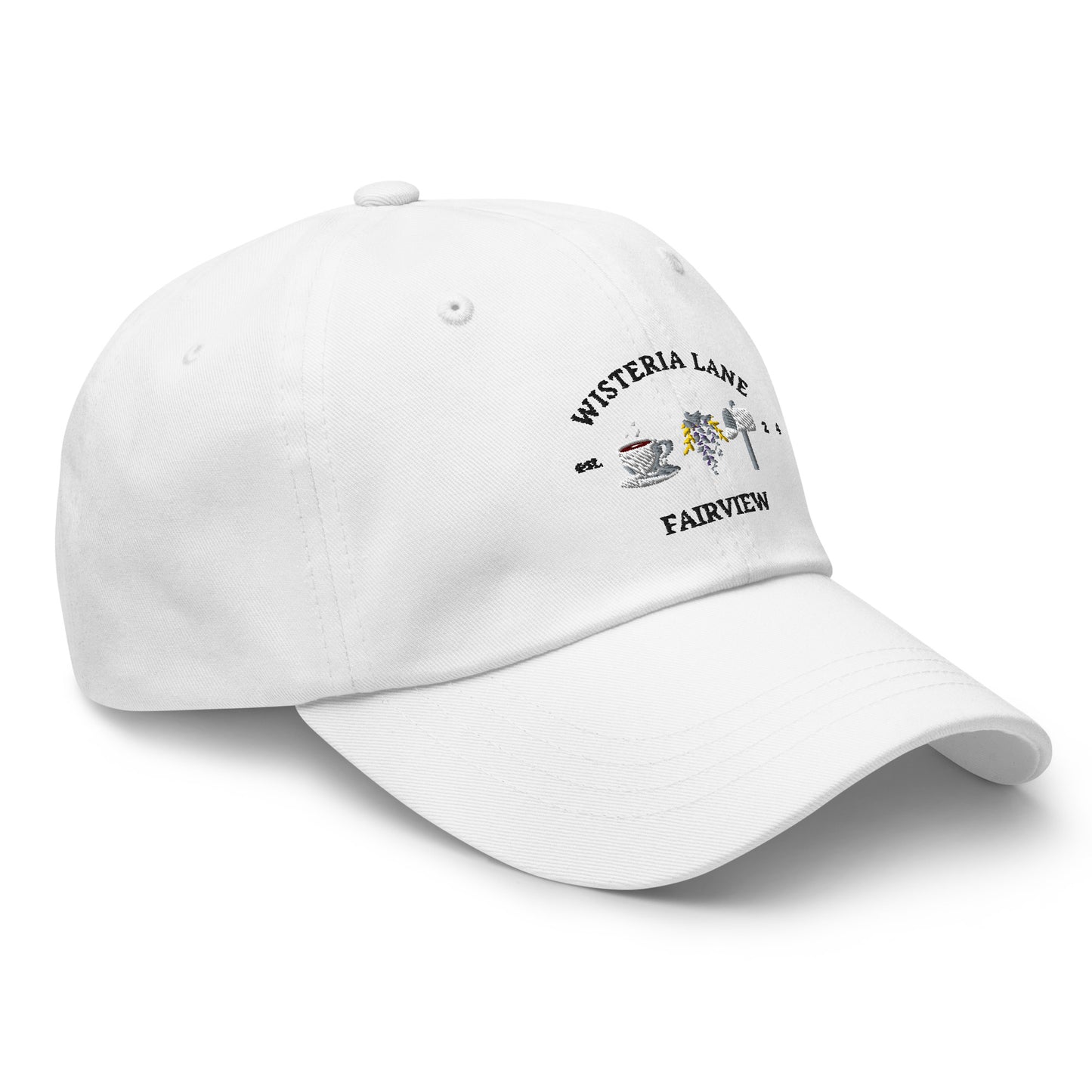 Embroidered Wisteria Lane dad hat