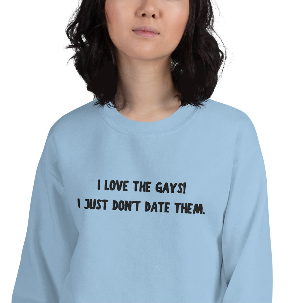 Embroidered Bree Gays Quote Unisex Sweatshirt