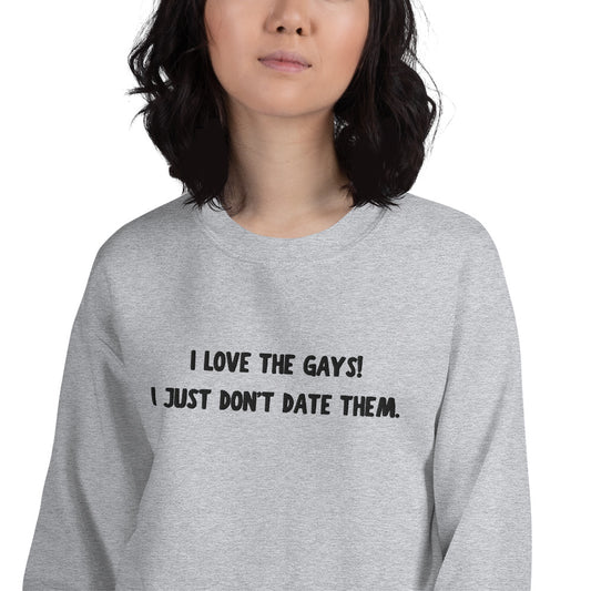 Embroidered Bree Gays Quote Unisex Sweatshirt