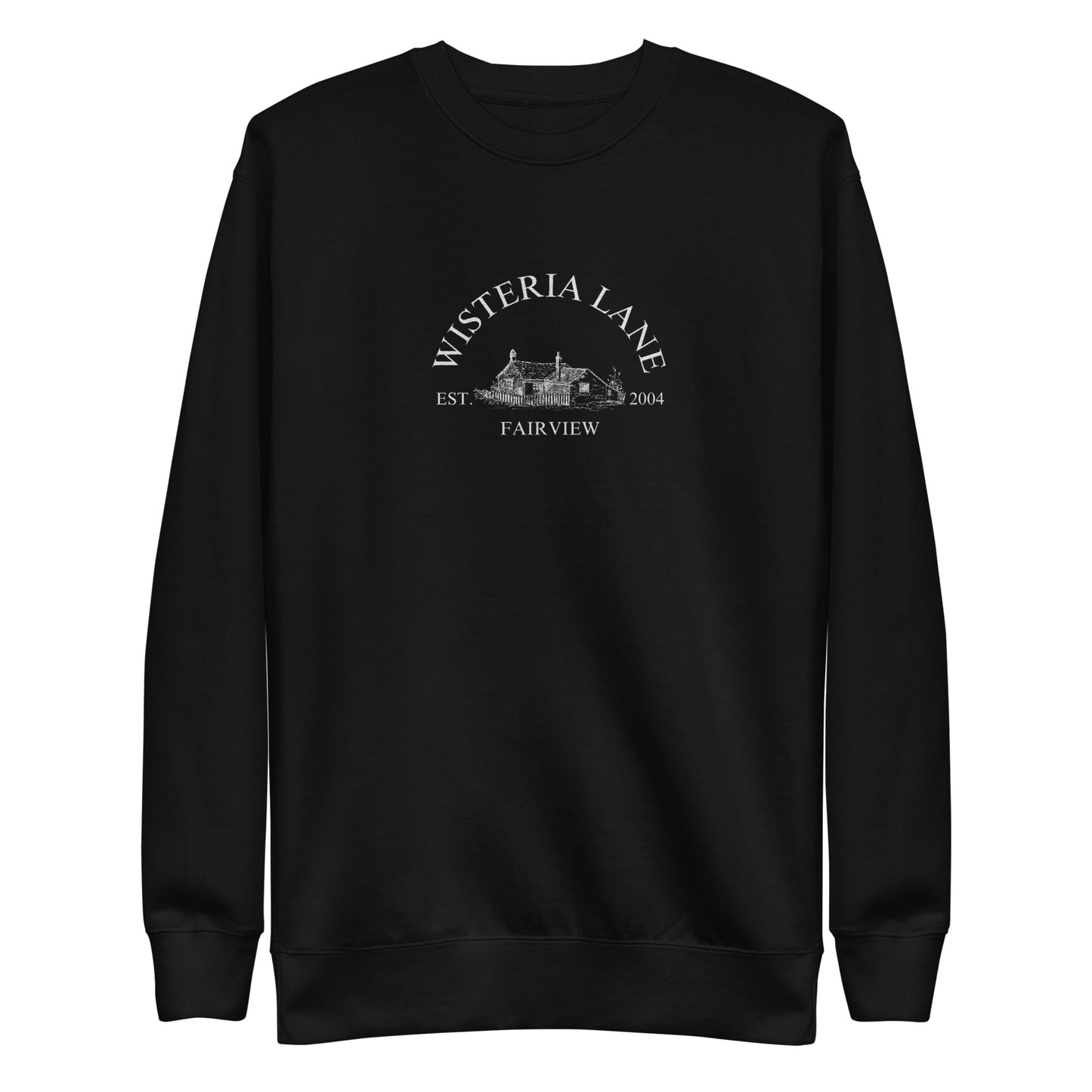 Embroidered Wisteria Lane Unisex Premium Sweatshirt