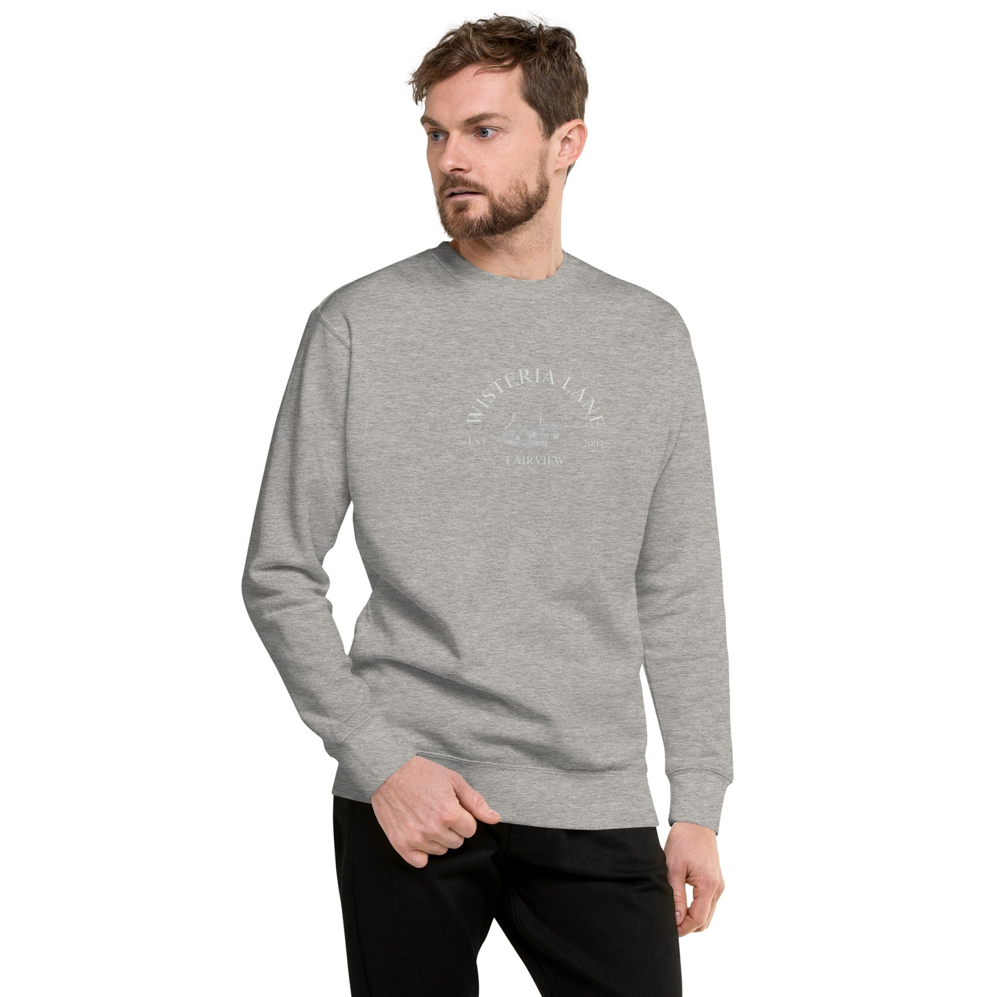 Embroidered Wisteria Lane Unisex Premium Sweatshirt