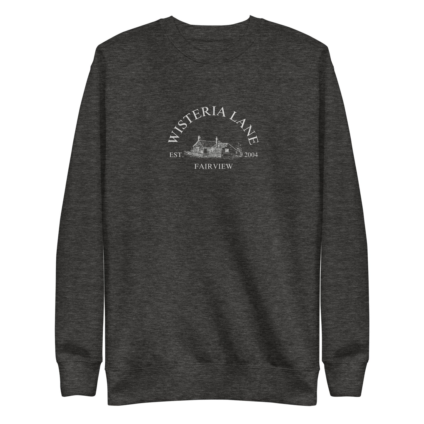 Embroidered Wisteria Lane Unisex Premium Sweatshirt