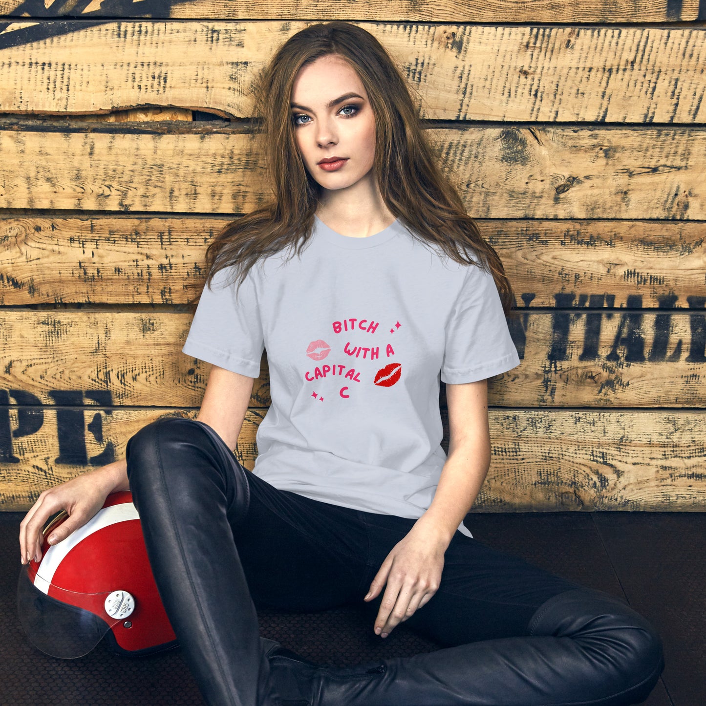 "Bitch With A Capital C" Unisex t-shirt